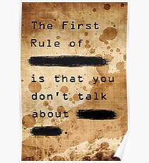 "The First Rule" Poster