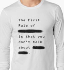 "The First Rule" - Sans Background Long Sleeve T-Shirt