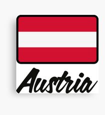 National Flag of Austria Canvas Print