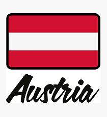 National Flag of Austria Photographic Print