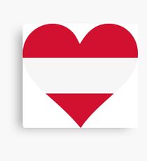 A heart for Austria Canvas Print