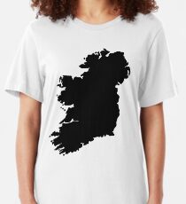 Map of Ireland Slim Fit T-Shirt