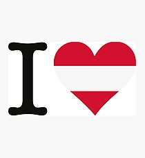 I love Austria Photographic Print