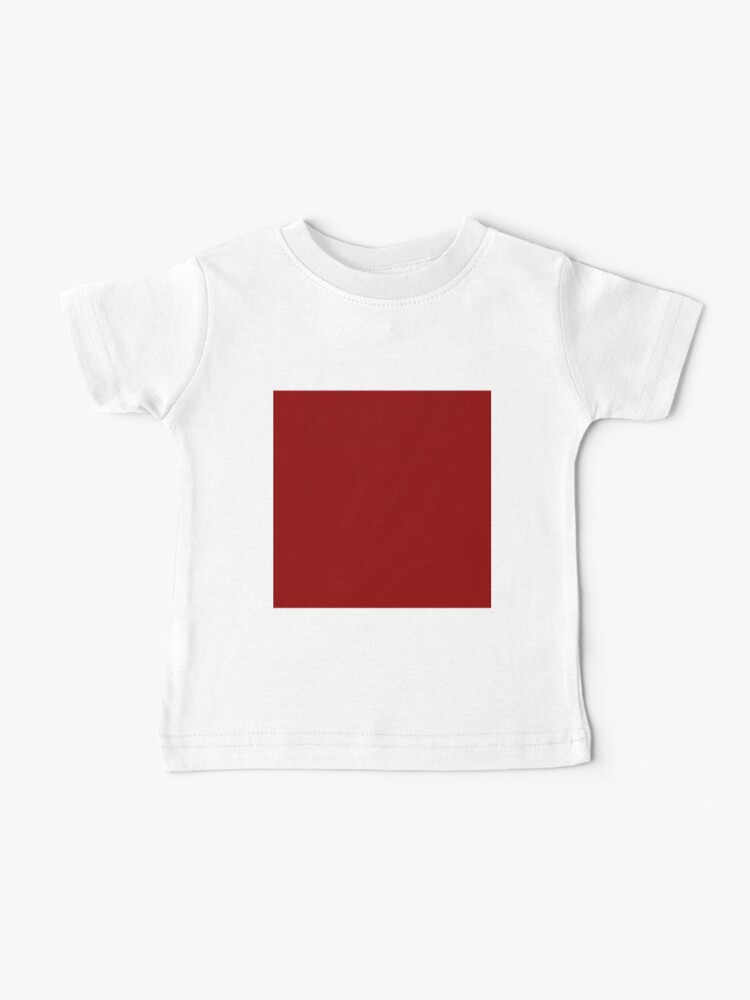 Color Dark Red Baby T Shirt