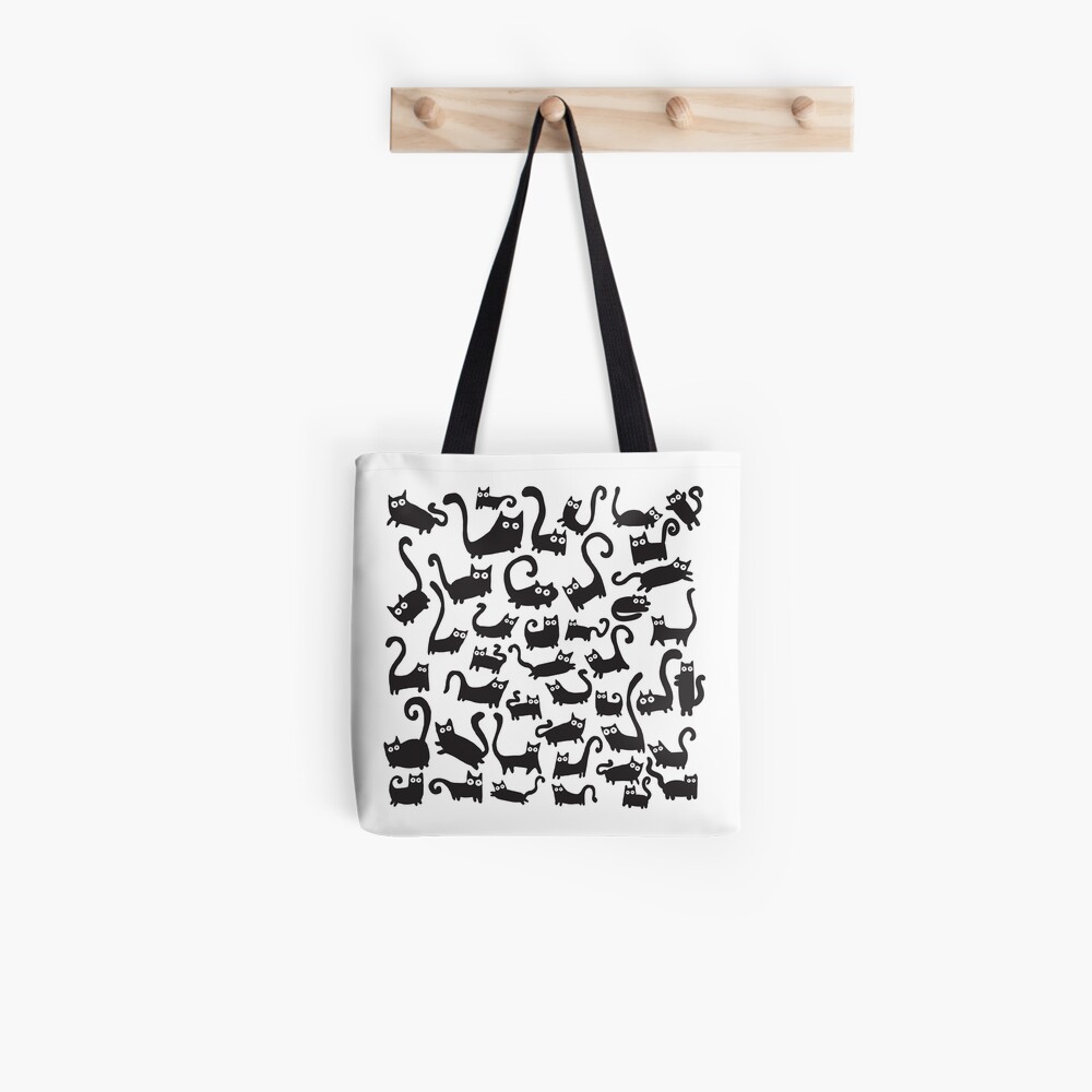 Black cats Tote Bag