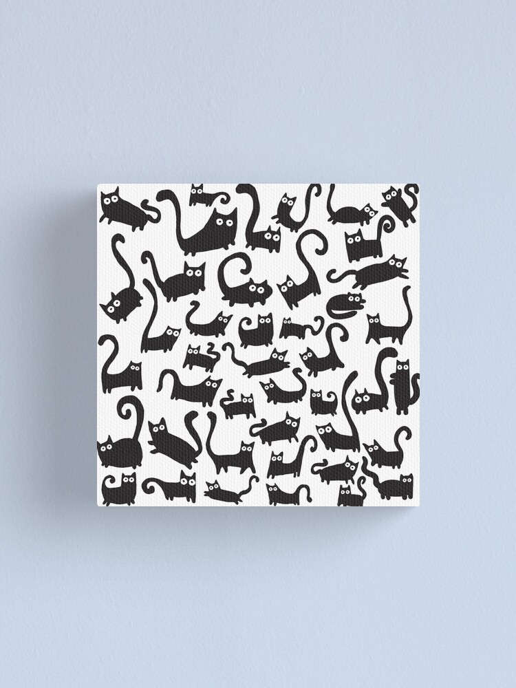 Alternate view of Black cats Canvas Print