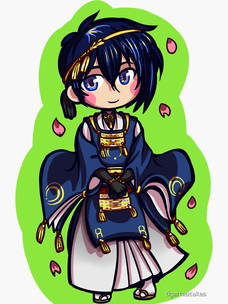 "Touken Ranbu - Mikazuki Munechika" Sticker by tigerteacakes | Redbubble