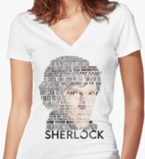 Sherlock Quotes Women's Fitted V-Neck T-Shirt