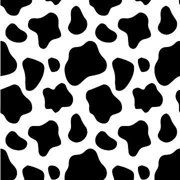 GOOD MOO Cows Lover Aesthetic Cow Print pattern Black and White