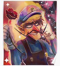 Waluigi - Portrait Painting Poster