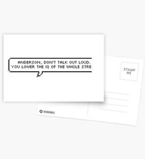 Sherlock Quote Pixel Text Postcards