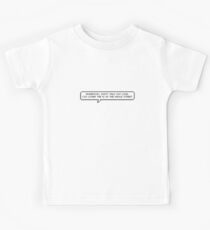 Sherlock Quote Pixel Text Kids Tee