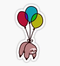 Balloon Sloth Sticker