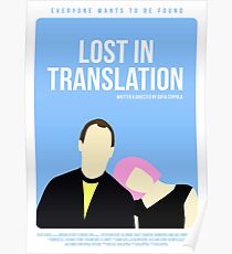 Lost In Translation film poster Poster