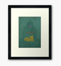 Ghibli Minimalist 'The Castle of Cagliostro' (Lupin III) Framed Print