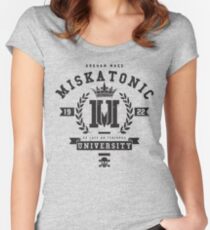 Miskatonic University Crest Women's Fitted Scoop T-Shirt