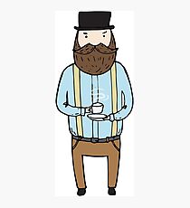 Gentleman with a cup of tea Photographic Print
