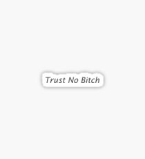 Trust No Bitch Sticker