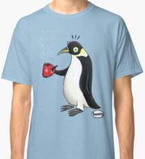 Penguin with hot coffee Classic T-Shirt