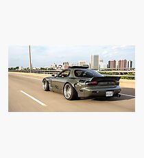 Rocket Bunny RX7 on the move Photographic Print