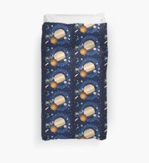 Saturn in the Space Duvet Cover