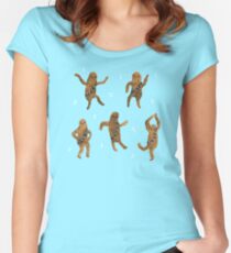 Wookie Dance Party Women's Fitted Scoop T-Shirt