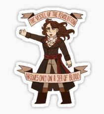 french revolution sticker set- saint-just Sticker