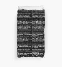 Catfish&the bottlemen lyrics Duvet Cover