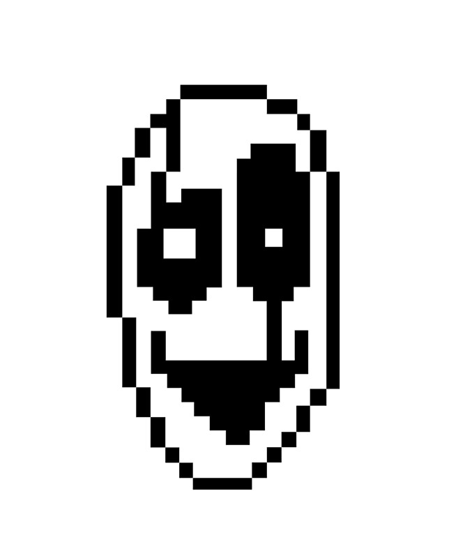 Undertale Gaster S Face By Hansbald Redbubble