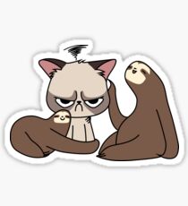 A Hug a Day Keeps the Grumpiness Away Sticker