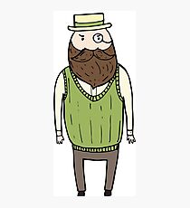 Gentleman with monocle Photographic Print