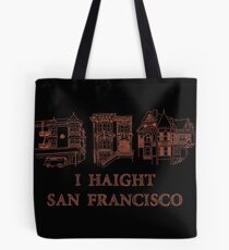 I Haight San Francisco Orange Tote Bag