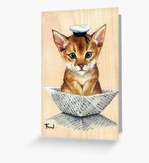 Sailor Cat Greeting Card