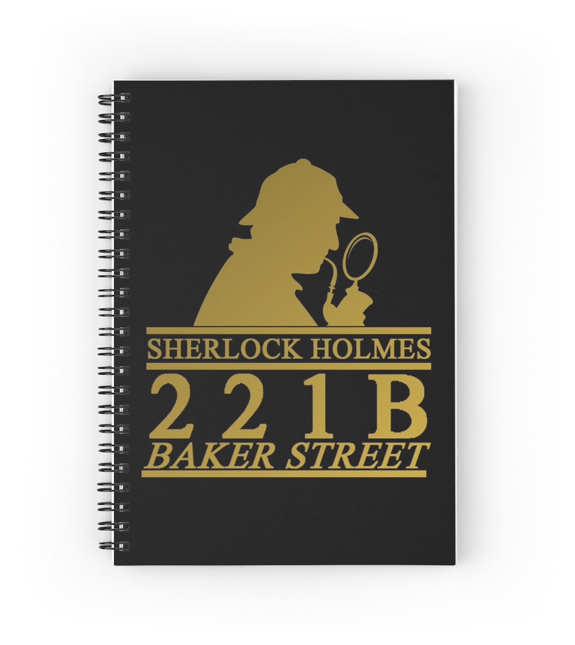  sherlock holmes address 2 spiral notebooks by ash j redbubble