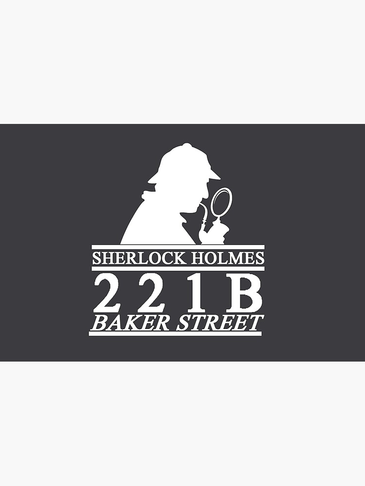  sherlock holmes address 3 zipper pouch by ashthebambash redbubble