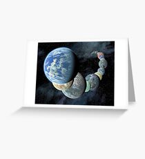 Rocky, terrestrial worlds. Greeting Card