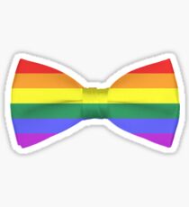Rainbow Pride Bow-tie Sticker