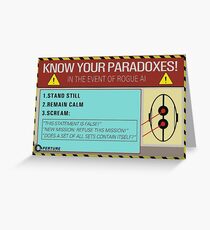 Know your paradoxes! Greeting Card
