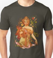 Mucha Floral Unisex T-Shirt