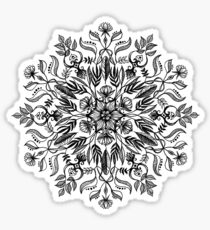 Thrive - Monochrome Mandala Sticker