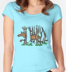 the elusive thylacine Women's Fitted Scoop T-Shirt
