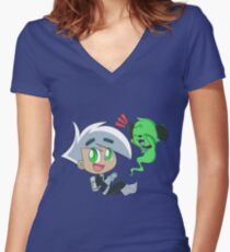 Danny n Cujo Women's Fitted V-Neck T-Shirt