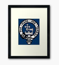 Scottish Clan Donald Tartan and Crest Framed Print