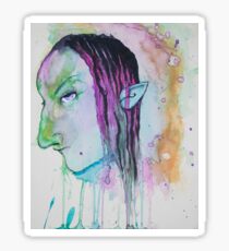 Dark Elf Watercolor Sticker