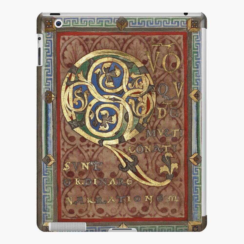 Decorated Incipit Page - Opening of Luke's Gospel (1120 - 1140 AD) iPad Case & Skin