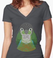 Conure Nesting Doll Women's Fitted V-Neck T-Shirt