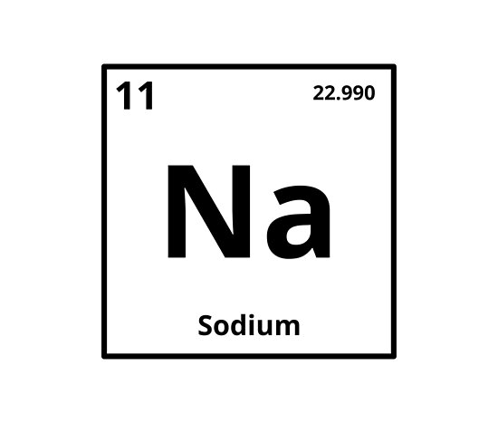 example of sodium element