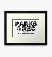 Parks and Recreation Framed Print