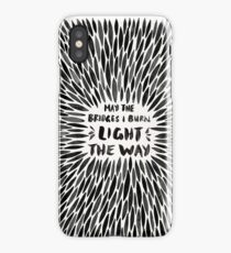 Bridges I Burn – Black Burst iPhone Case