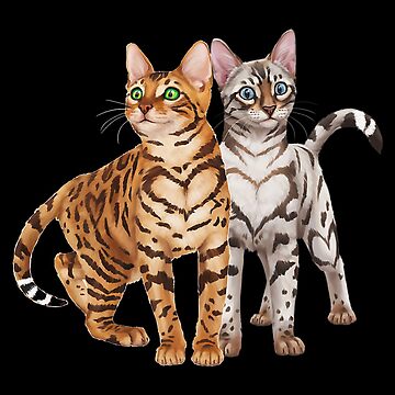 Super Kitty Cats Bengal Cat in The Pocket T-Shirt White / XL